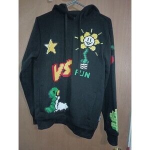 Rebel Minds Men's Black Games Hoodie - Size Small